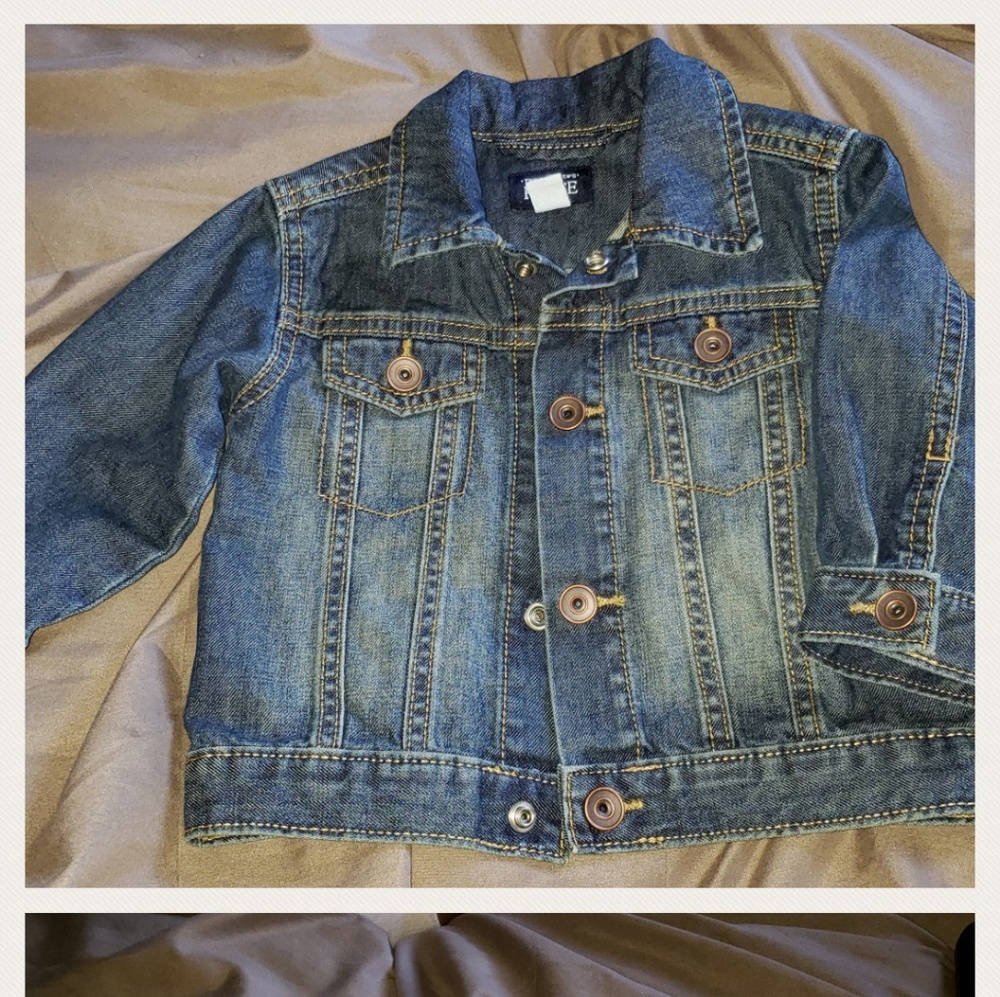 SOLD! Toddler size 12 months denim jacket!